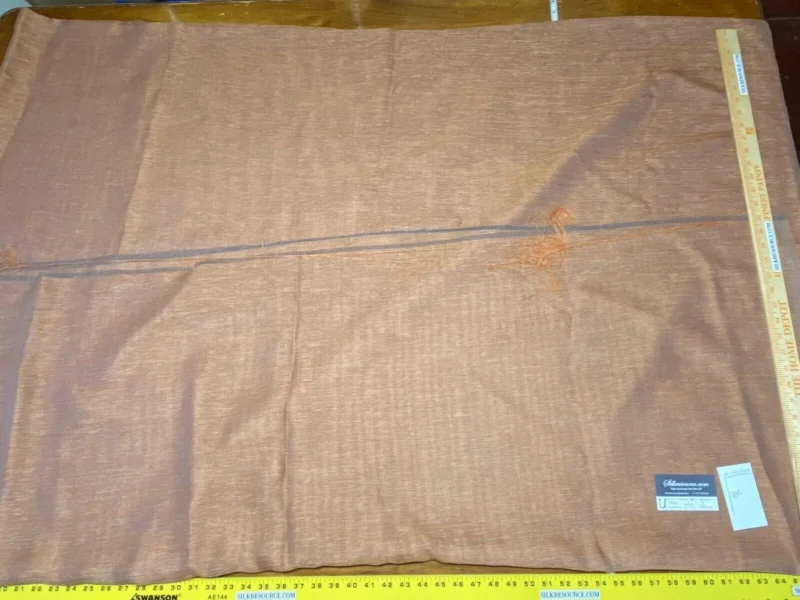 11 Boxu Scalamandre 3.1yd X 120"w Semi Sheer Orange Burnt Earth