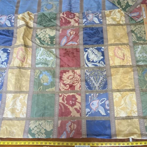 IMG_4665 2 Boxw Scalamandre Square Showroom Sample Full 2.4 Yard Vivarini Rainbow