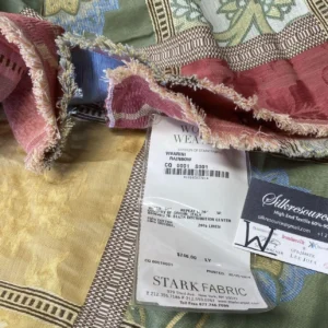 IMG_4666 2 Boxw Scalamandre Square Showroom Sample Full 2.4 Yard Vivarini Rainbow