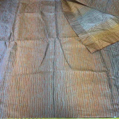 5 Boxw Scalamandre Square Showroom Sample 2.3 Yard Chamarel Falls Blue Marine MSRP US294/Y Desert Storm