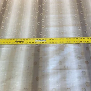 IMG_4915 Scalamandre Avinger Reversible Tan/oyster Silk Cotton Silver Grey Beige White Abstract Circle MSRP USD 200+/Y