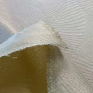 IMG_4939 Scalamandre  Nautilo Sheer Eggshell Silk Organza Semi Sheer Seashell Nautical MSRP USD 303/Y