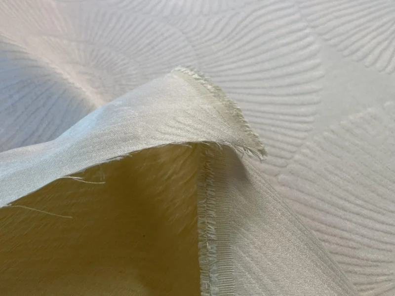 IMG_4939 Scalamandre  Nautilo Sheer Eggshell Silk Organza Semi Sheer Seashell Nautical MSRP USD 303/Y