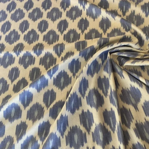 IMG_5184 Scalamandre Amara Ikat Weave Lapis  MSRP USD 150/Y Cotton Hand Woven! Blue