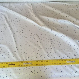 IMG_5213 Scalamandre " Van Cotton Print Navy On White Polka Dots MSRP USD 176/Y Albert Hadley To Van Truex Hn"