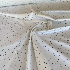 IMG_5215 Scalamandre " Van Cotton Print Navy On White Polka Dots MSRP USD 176/Y Albert Hadley To Van Truex Hn"