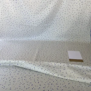 IMG_5219 Scalamandre " Van Cotton Print Navy On White Polka Dots MSRP USD 176/Y Albert Hadley To Van Truex Hn"