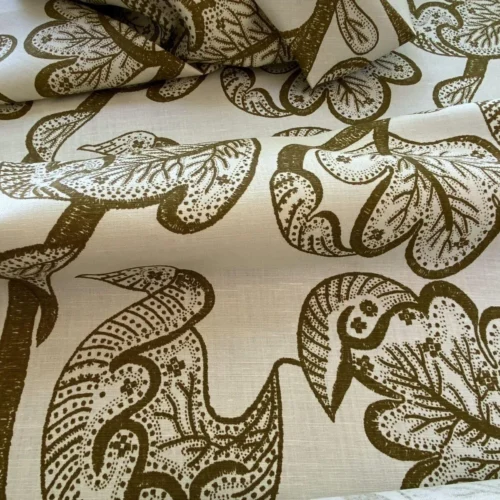 IMG_5262 Scalamandre " Russell - Linen Butterscotch MSRP USD 188/Y Albert Hadley Linen Print Jacobean Tan