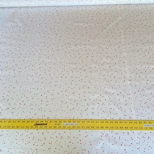 IMG_5274 Scalamandre " Van Cotton Print Red On White Polka Dots MSRP USD 176/Y Albert Hadley To Van Truex"