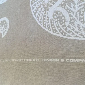 IMG_5299 Scalamandre Russell Linen Cotton China White Albert Hadley Print Jacobean MSRP USD 188/Y