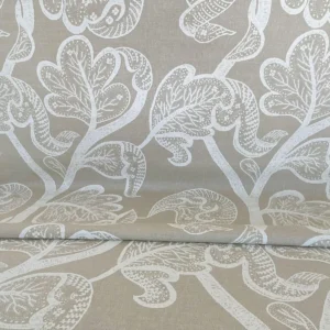 IMG_5302 Scalamandre Russell Linen Cotton China White Albert Hadley Print Jacobean MSRP USD 188/Y