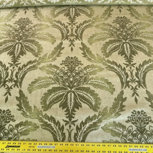 IMG_5363 Scalamandre  Trinandot Moss Green Renaissance Damask Super Heavy! Tapestry MSRP USD 204/y