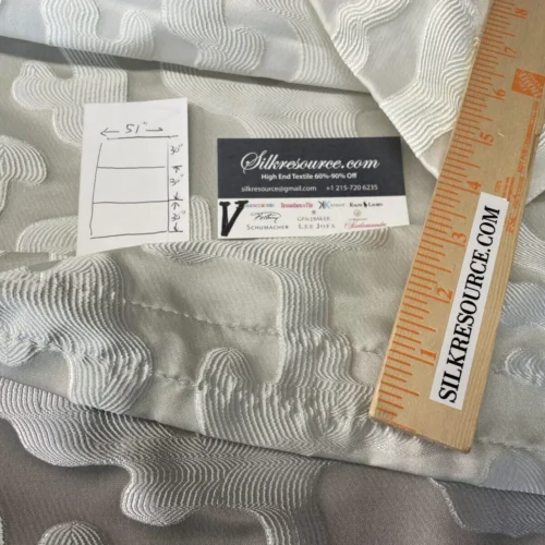 IMG_5792 6 Boxv Scalamandre "Marlin" Square Showroom Sample Full Yard Three Types Of Coral Gray MSRP USD300+/yard