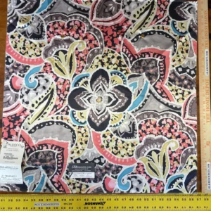 17 Boxv Scalamandre Square Showroom Sample 1 Yard Multi Colorful Flower