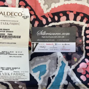 17 Boxv Scalamandre Square Showroom Sample 1 Yard Multi Colorful Flower