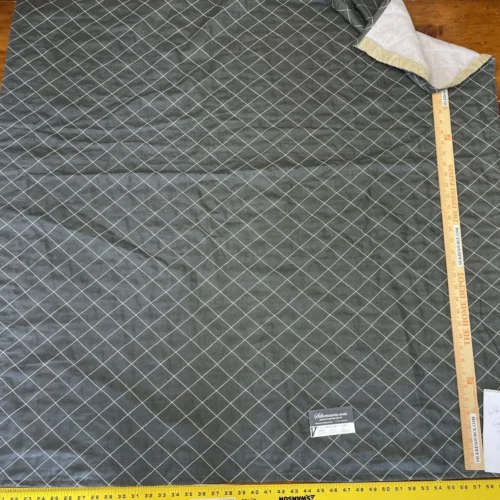 IMG_5823 20 Boxv Scalamandre Square Showroom Sample Full Yard Dark Stone Gray