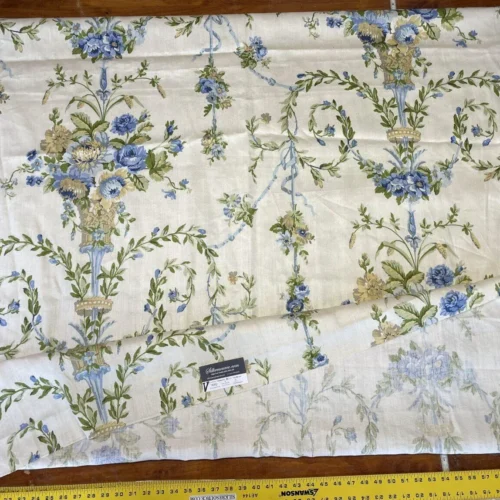 IMG_5829 22 Boxv Scalamandre Square Showroom Sample 2.3 Yard The Blue Flower