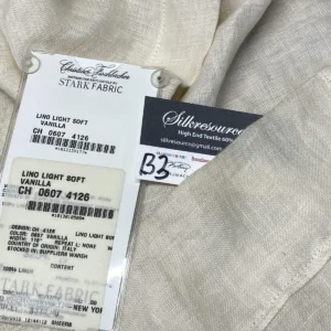 IMG_5968 1 Berkbox3 Scalamandre 2.2 Yards Lino Light Soft Vanilla MSRP USD316/Y by  Christian Fischbacher