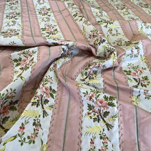 IMG_6026 2yds14" Scalamandre Edmond Petit Fersen French Pink Silk Lampas MSRP USD 1800/Y