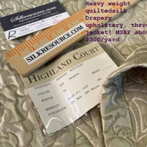 IMG_6131text BY Yard Stunning 100% Silk Lampas Jacquard Fire Flame Edged Paisley "sumatra" Brown Gold Blue