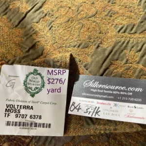 12g Berkbox4 Scalamandre Silk Square Volterra Moss