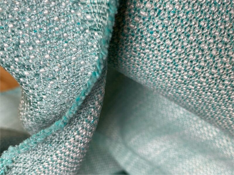 IMG_7739 by yard Scalamandre San Miguel Texture Caribbean Heavy Blue Ocean Aqua Green Chenille MSRP USD 216/Y