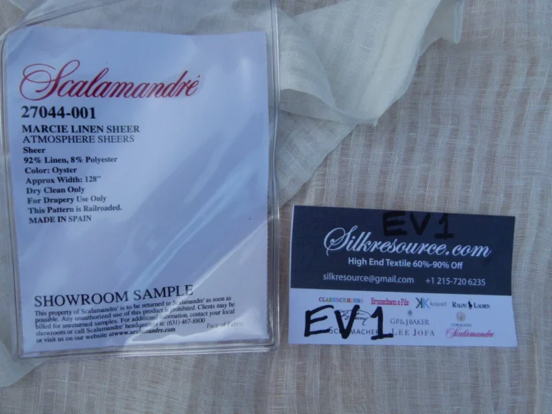 P1050641 21 Ev1 2y Scalamandre Marcie Linen Oyster Off White Sheer Stripe