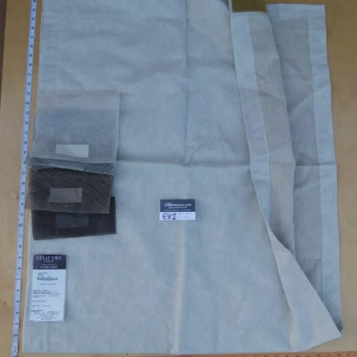 3 Ev2 2y Scalamandre Galon Sheer Blanc Off White Embroidery Geometric