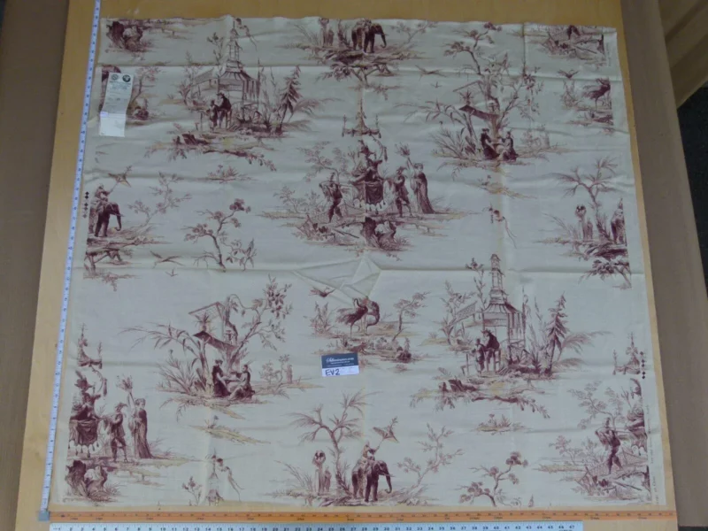 P1050682 10 Ev2 1.2y Scalamandre Voyage En Chine Mauve Dark Purple Red Chinoiserie Print