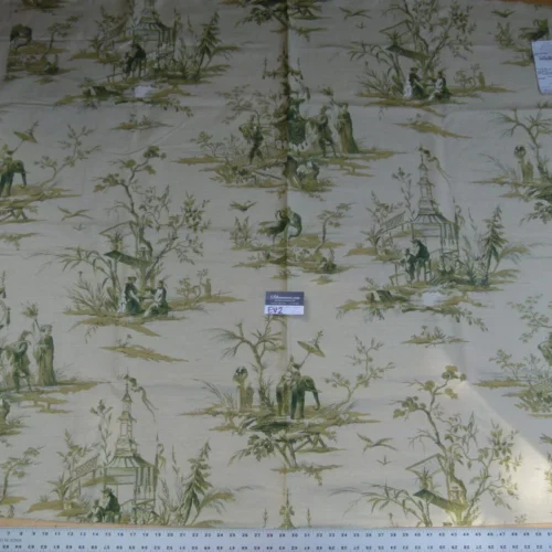 16 Ev2 1.4y Scalamandre Voyage En Chine Vert Green Chinoiserie Print MSRP USD 388/y