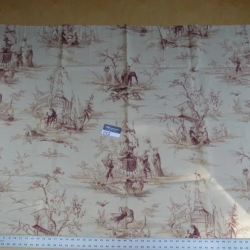 17 Ev2 1.2y Scalamandre Voyage En Chine Mauve Dark Purple Red Chinoiserie Print MSRP USD 388/y