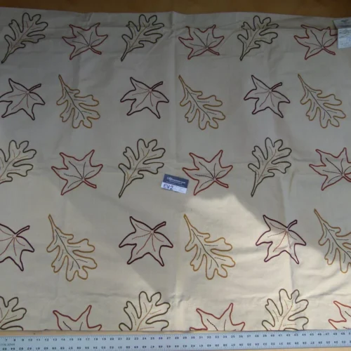 P1050719 23 Ev2 1.2y Scalamandre A New Leaf Brown/rust On Beige Cotton