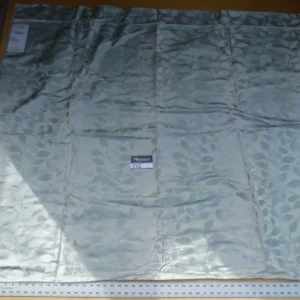 P1050741 30 Ev2 1.3y Scalamandre Vallen Tahoe Blue Silver Silk Leaf Woven MSRP 543/Y