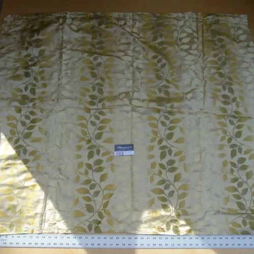 P1050747 33 Ev2 1.3y Scalamandre Vallen Chartreuse Green Yellow Silk Leaf Woven