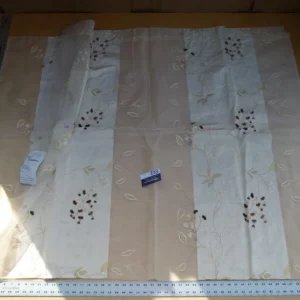 P1050765 42 Ev2 2.4y Scalamandre Parvati 100% Silk Organza Sheer Embroidery Floral Moonlight