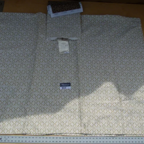 P1060304 10 Ev3 Scalamandre Colony 2.5y Mysore Coordinato Bianco Beige Geometric MSRP USD 318/Y