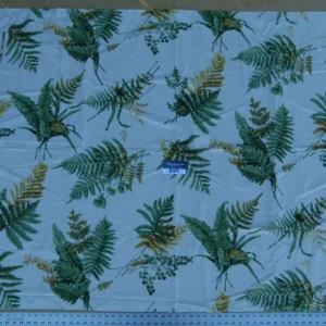 P1060321 2 Ev4 Scalamandre 1.3y Felce Cotton Linen White Fern Turtle MSRP USD 276/Y