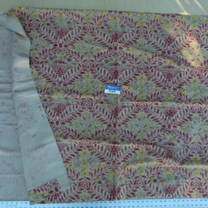 P1060333 Scalamandre Shelton Garden In Oyster Spring Tulip Peony Hyacinths Lilac Flowers Linen Print Grey Watkins MSRP USD 440/yard Old World Weavers