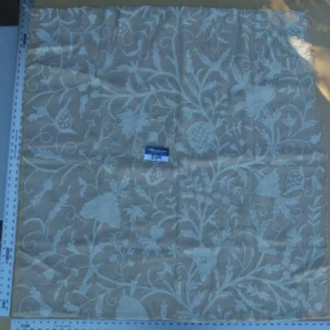 P1060337 10 Ev4 Scalamandre 44"x44"crewel Balik Embroidery White On Natural MSRP USD 304/Y