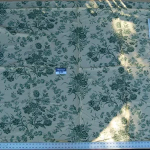 P1060344 Scalamandre Shelton Garden In Oyster Spring Tulip Peony Hyacinths Lilac Flowers Linen Print Grey Watkins MSRP USD 440/yard Old World Weavers