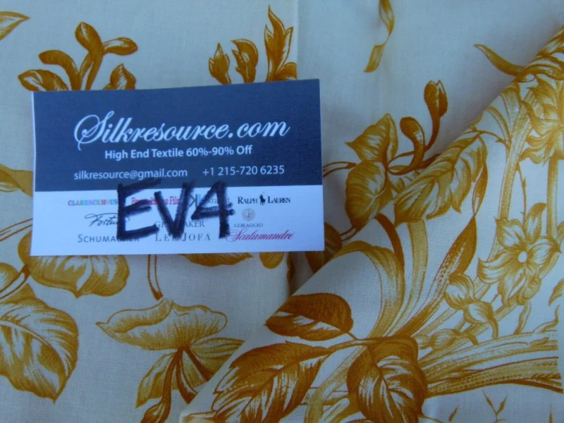P1060347 12 Ev4 Scalamandre 1.4y Valencay Gold French Toile Cream MSRP USD 132/Y