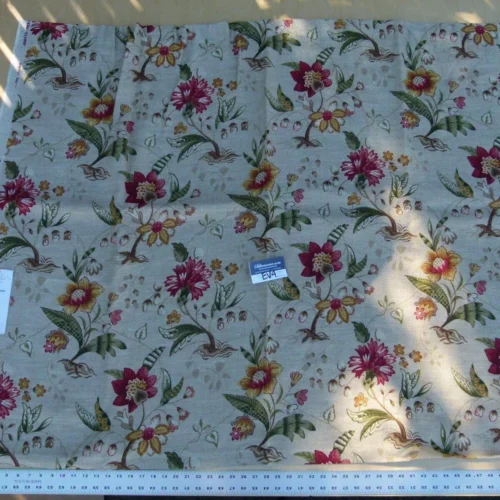P1060378 27 Ev4 1.2y Scalamandre Old World Weavers  Kentwell Rose Gold Natural English Chintz Linen Heavy MSRP USD 324/Y