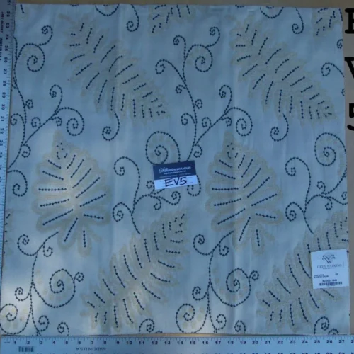 P1060432 1 Ev5 Scalamandre Square Showroom Sample Fossils Fern Wood Outdoor Green Beige