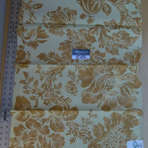 13 Ev5 34"x25" Scalamandre Showroom Sample Uppark Sand Tan Gold Cotton Floral Print MSRP USD 576/Y (copy)