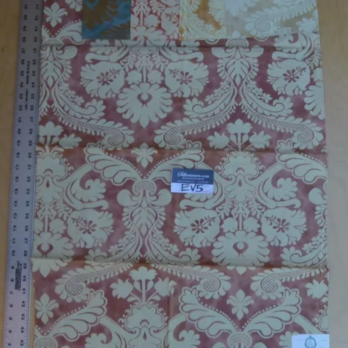 P1060527 28 Ev5 35"x24"scalamandre Showroom Sample Judith On Cream Satin Rose Cotton Print MSRP USD 314/Y (copy)