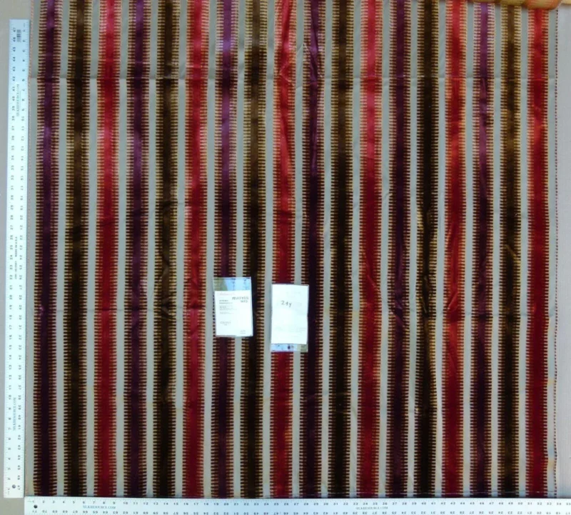 P1100014 2.4y Scalamandre Colony Indianapolis Silk Velvet Cut Velvet Burnt Raspberry Red Purple Brown Chocolate MSRP USD 830/Y!#1