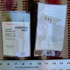 P1100015 2.4y Scalamandre Colony Indianapolis Silk Velvet Cut Velvet Burnt Raspberry Red Purple Brown Chocolate MSRP USD 830/Y!#1