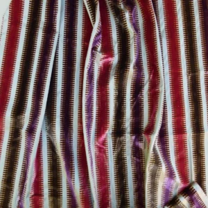2.4y Scalamandre Colony Indianapolis Silk Velvet Cut Velvet Burnt Raspberry Red Purple Brown Chocolate MSRP USD 830/Y!#2