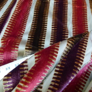 2.4y Scalamandre Colony Indianapolis Silk Velvet Cut Velvet Burnt Raspberry Red Purple Brown Chocolate MSRP USD 830/Y!#2