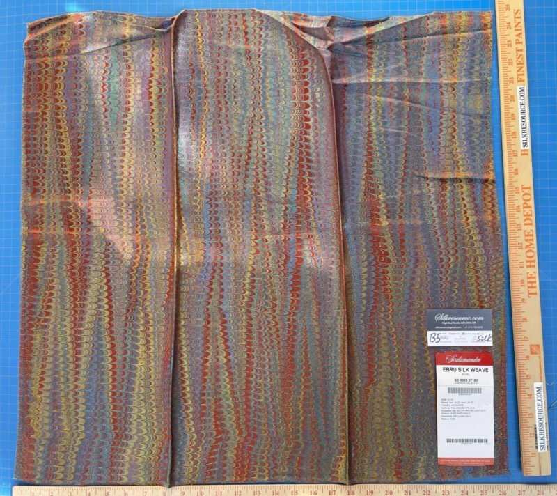 IMG_6106 20 Berkbox5 Scalamandre Silk Square Ebru Silk Weave Orange MSRP USD424/Y